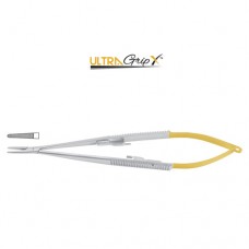 UltraGripX™ TC Micro Needle Holder Straight - With Lock Stainless Steel, 18 cm - 7"